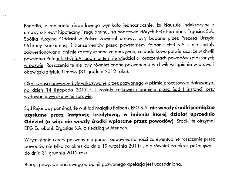 apelacja polbank radosław łopiński